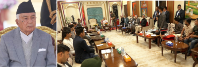  राष्ट्रपति पौडेल शिक्षण अस्पताल भर्ना, जेनजीसँगको छलफल सोमबारलाई सारियो 
